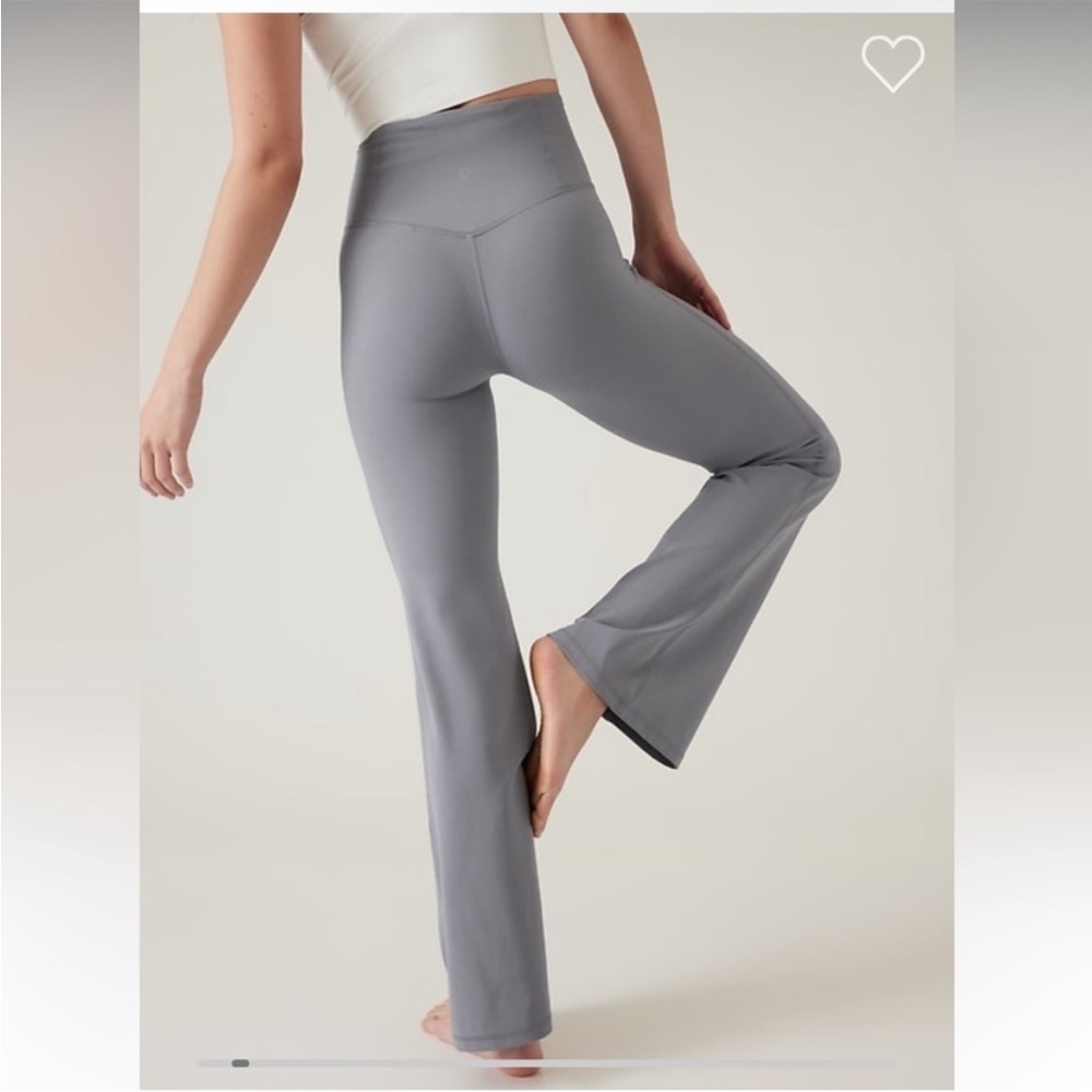 Athleta Elation Flare Pant // Coastline Blue size Small TALL
